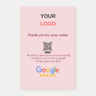 GoogleレビュービジネスロゴScan QRレビュー ポストイット