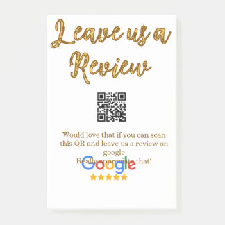 GoogleレビュービジネスロゴScan QRレビュー ポストイット