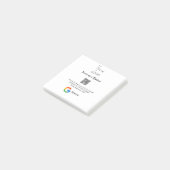 GoogleレビュービジネスロゴScan QRレビュー ポストイット (アングル)