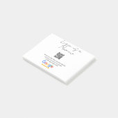 GoogleレビュービジネスロゴScan QRレビュー ポストイット (アングル)