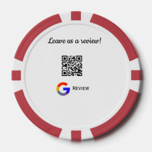 GoogleレビュービジネスロゴScan QRレビュー ポーカーチップ