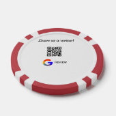 GoogleレビュービジネスロゴScan QRレビュー ポーカーチップ (シングル)