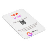 GoogleレビュービジネスロゴScan QRレビュー マグネット (右側)