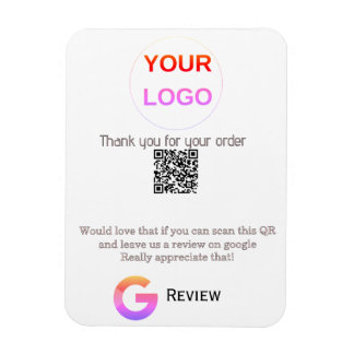 GoogleレビュービジネスロゴScan QRレビュー マグネット