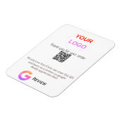 GoogleレビュービジネスロゴScan QRレビュー マグネット (左側)