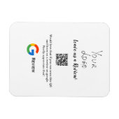 GoogleレビュービジネスロゴScan QRレビュー マグネット (横)