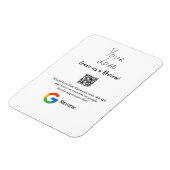 GoogleレビュービジネスロゴScan QRレビュー マグネット (左側)