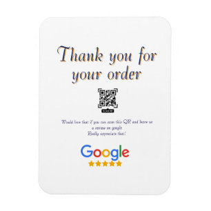 GoogleレビュービジネスロゴScan QRレビュー マグネット