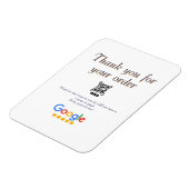 GoogleレビュービジネスロゴScan QRレビュー マグネット (左側)