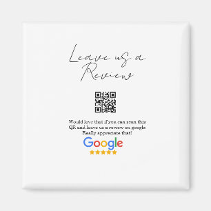 GoogleレビュービジネスロゴScan QRレビュー マグネット