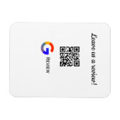 GoogleレビュービジネスロゴScan QRレビュー マグネット (横)
