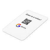 GoogleレビュービジネスロゴScan QRレビュー マグネット (左側)