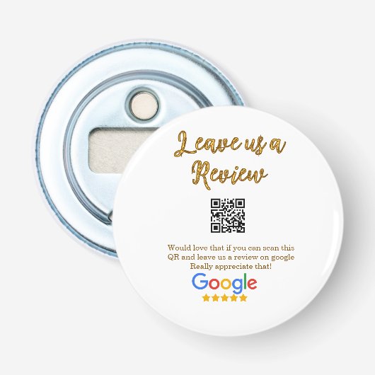 GoogleレビュービジネスロゴScan QRレビュー 栓抜き (正面)