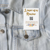 GoogleレビュービジネスロゴScan QRレビュー 缶バッジ (インサイチュ)