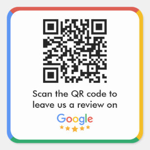 GoogleレビューリンクQRコード スクエアシール