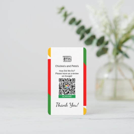 Googleレビュー中小企業の名刺 名刺 (スタンド正面)