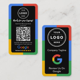 Googleレビュー依頼カード(ロゴとQRコード付き) 名刺