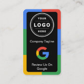 Googleレビュー依頼カード(ロゴとQRコード付き) 名刺 (裏面)