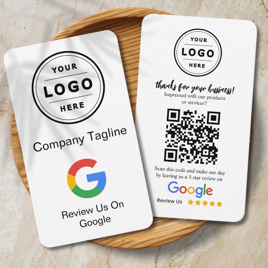 Googleレビュー依頼カード（ロゴとQRコード付き） 名刺
