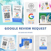 Googleレビュー依頼カード(ロゴとQRコード付き) 名刺