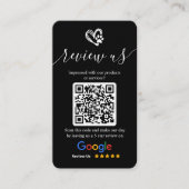 Googleレビュー依頼ロゴ&QRコード(ドッググルーミング) 名刺 (正面)