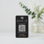 Googleレビュー依頼ロゴ&QRコード(ドッググルーミング) 名刺 (スタンド正面)