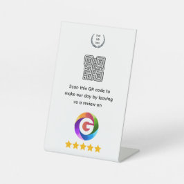 Googleレビュー卓上サイン | QRコードスタンド 台座サイン