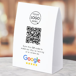 Googleレビュー卓上サイン|QRコードテーブルテント テーブルテントサイン