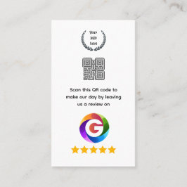 Googleレビュー卓上サイン|QRコードペデスタル 名刺