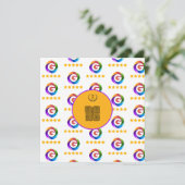 Googleレビュー卓上サイン|QRコードペデスタル 招待状 (スタンド正面)