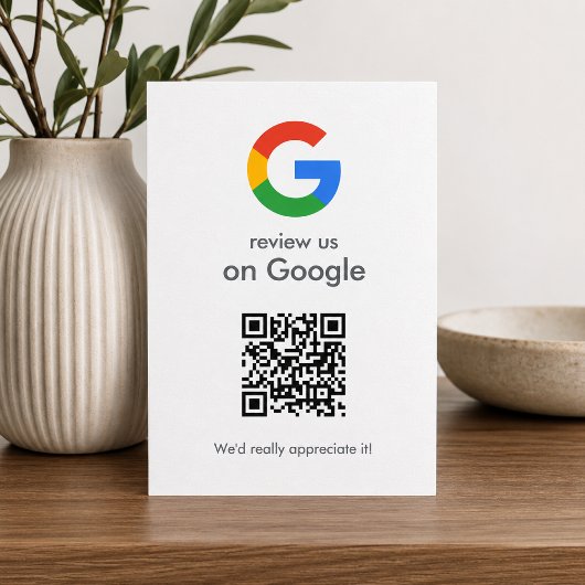 Googleレビュー同梱カード｜QRコード挿入 エンクロージャーカード