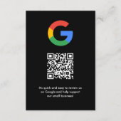 Googleレビュー同梱カード｜QRコード挿入 エンクロージャーカード (正面)