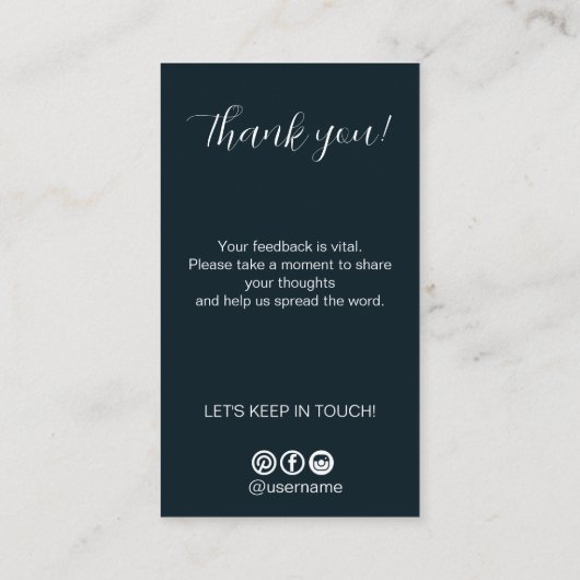 Googleレビュー私のビジネススクリプトありがとうQrコード 名刺 (裏面)