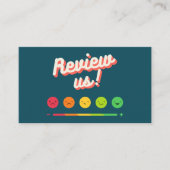 Googleレビュー私のビジネス感謝Qrコード 名刺 (正面)