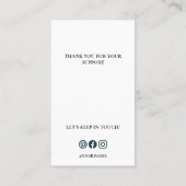 Googleレビュー自分のビジネス追加ロゴQrコード 名刺 (裏面)