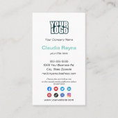 Googleレビュー – ソーシャルメディアを使用した名刺 名刺 (正面)