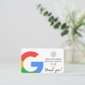 Googleレビュー |ビジネスのレビュー | QRコード 名刺 (スタンド正面)
