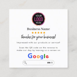Googleレビュー | ビジネスのレビューQr スクエア名刺