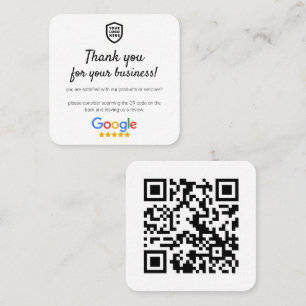 Googleレビュー ビジネスレビューリンクQRコードスクア スクエア名刺