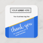 Googleレビュー |ビジネスレビューリンクQRコード スクエア名刺 (裏面)