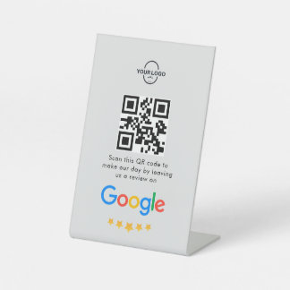 Googleレビュー |ビジネスレビューリンクQRコード 台座サイン