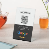 Googleレビュー |ビジネスレビューリンクQRコード 台座サイン (インサイチュ)