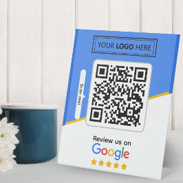 Googleレビュー|ビジネスレビューリンクQRコード 台座サイン