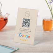Googleレビュー |ビジネスレビューリンクQRコード 台座サイン (インサイチュ)