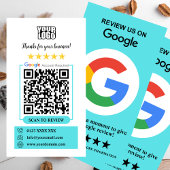 Googleレビュー｜ビジネスレビュー・ターコイズQRコード 名刺