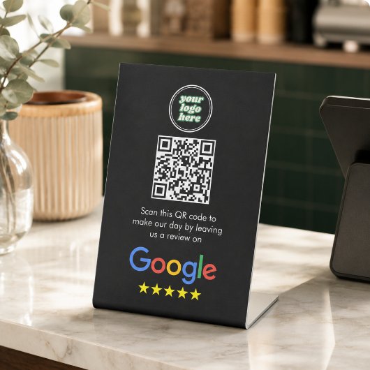Googleレビュー|ビジネスレビュー リンクQRコード 台座サイン