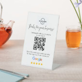 Googleレビュー | ビジネスレビューQRコード 台座サイン (インサイチュ)