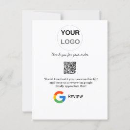 Googleレビュー ビジネス ロゴ QRコードをスキャンしてレビュー ポストカード