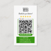 Googleレビュー 名刺 (正面)