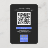Googleレビュー QRコードリンク名刺 エンクロージャーカード (裏面)